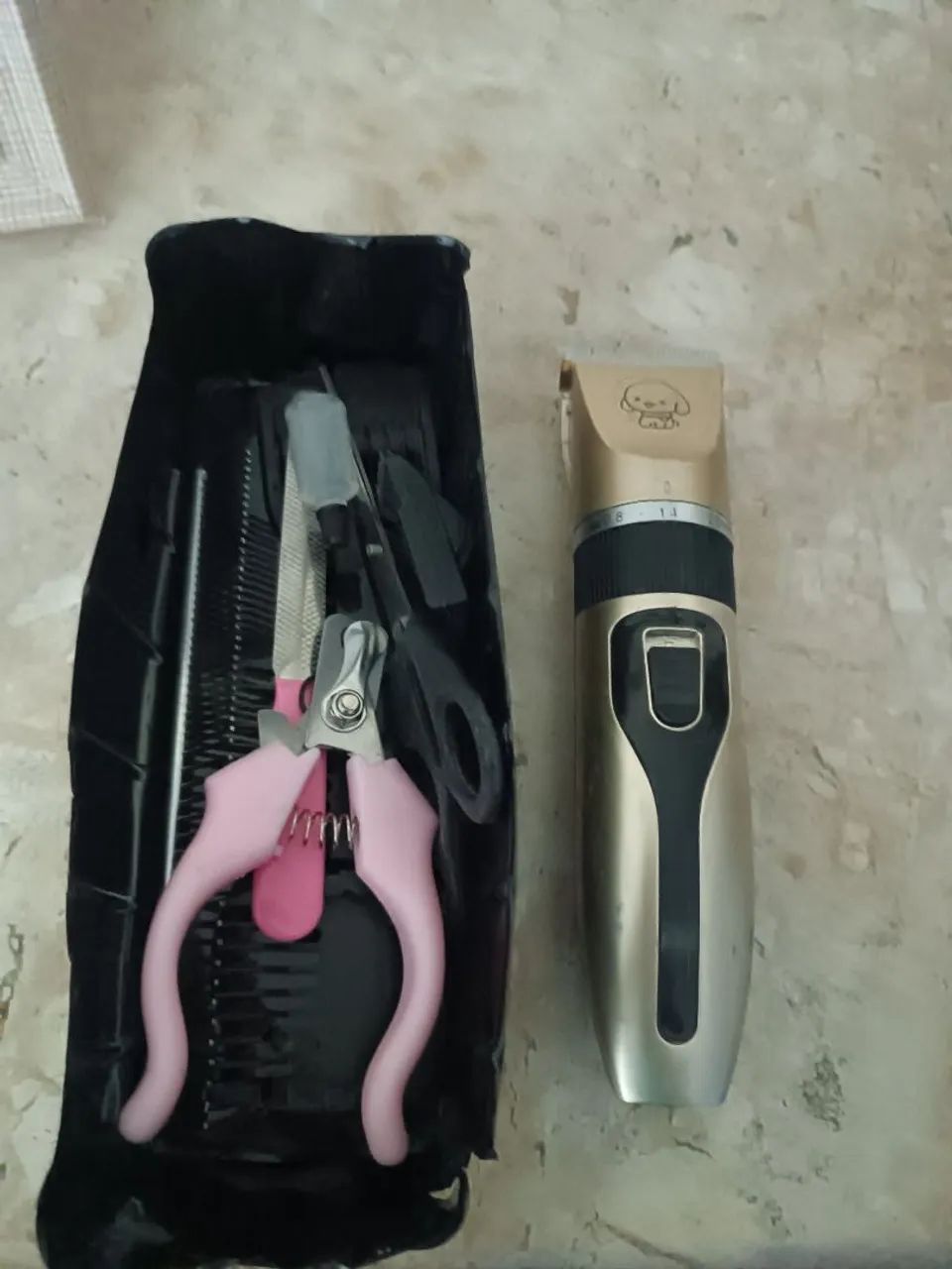 Máquina de tosar pelos de animais PET - Kit completo - Foto 3