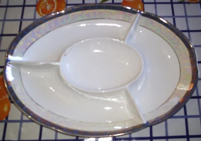 Prato Travessa com Divisórias Porcelana Schmidt