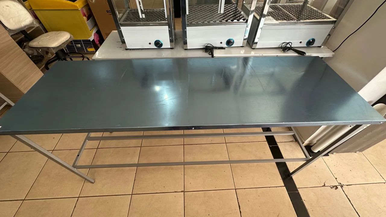 Mesa com tampo inox 1.90x0.60 - Foto 2