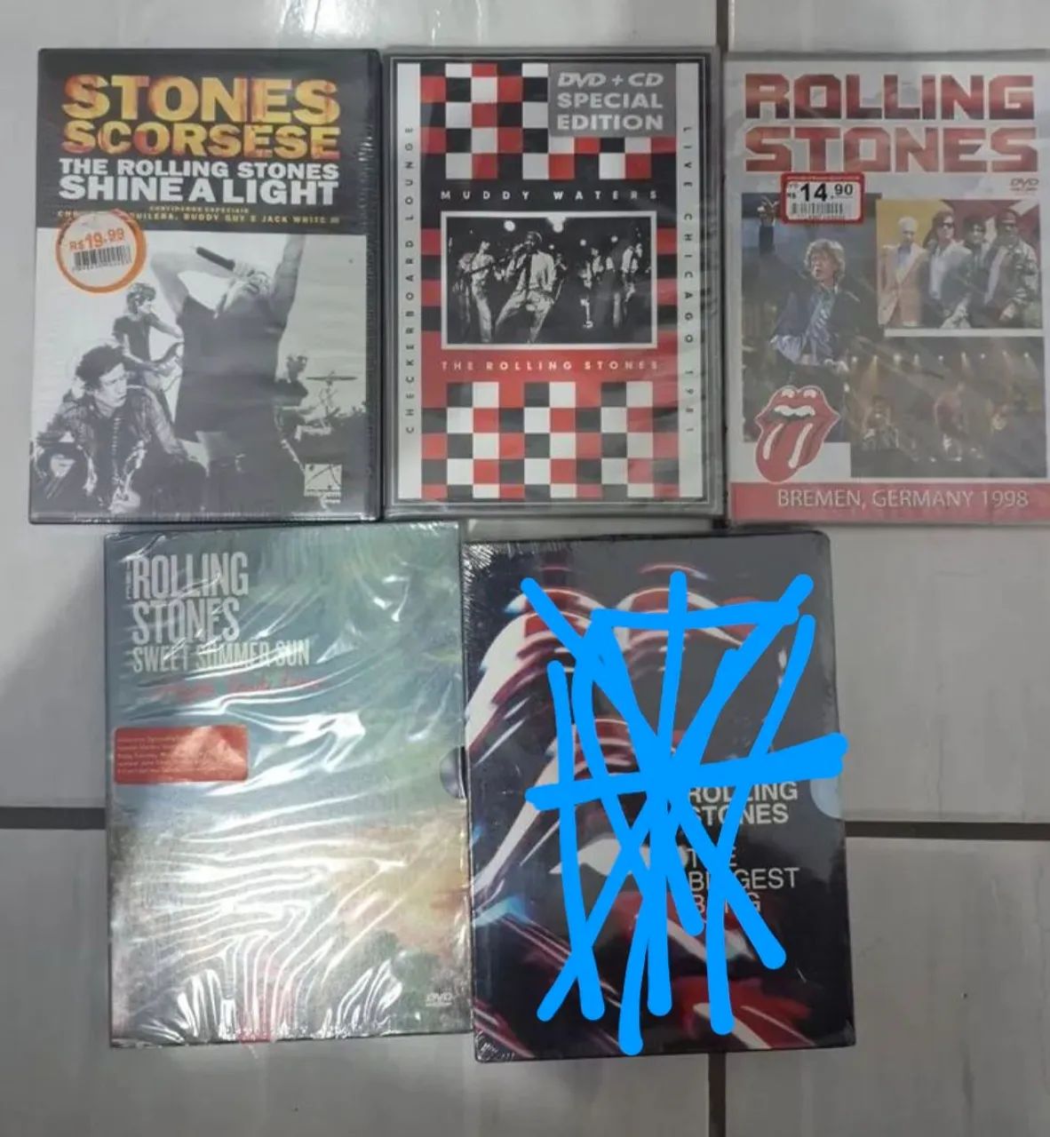 The Rolling Stones DVD coleção com 4 dvds lacrados