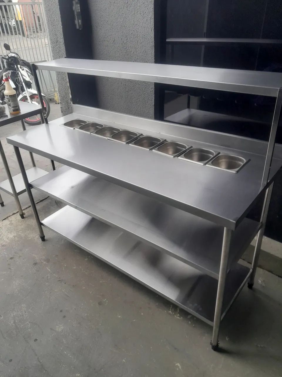 Bancada de Aço Inox para Restaurante/Comércio