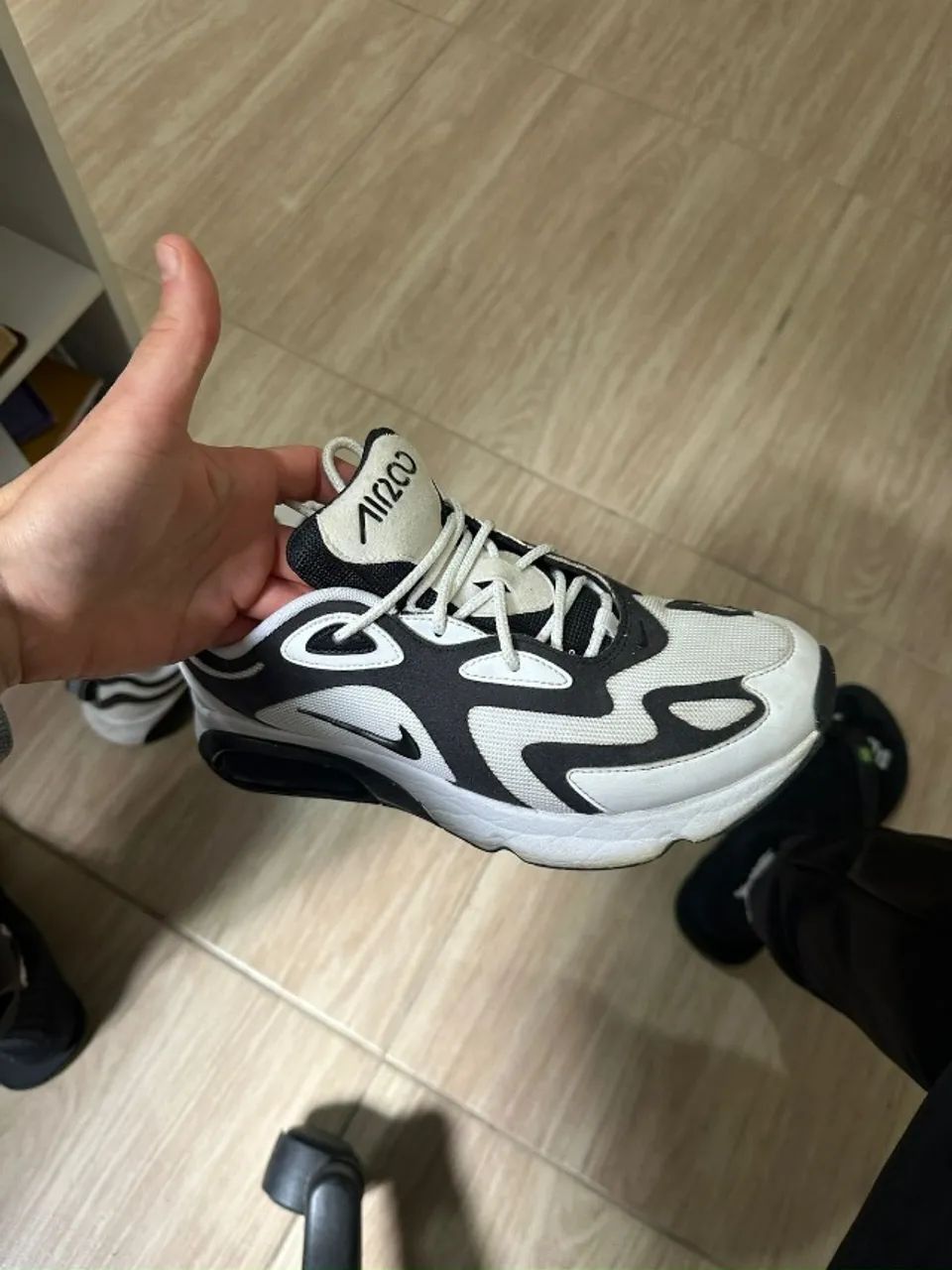 Nike Air Max 200 black e white (preto e branco) - Foto 5