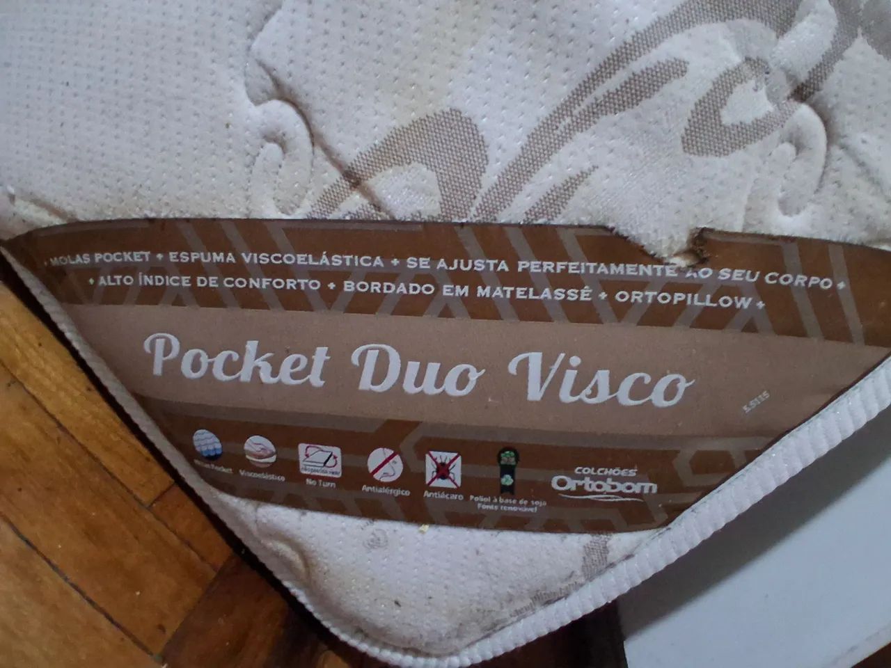 No precinho. Colchão Ortobom Pocket Duo Visco de casal (1,38x1,88m) - Foto 3
