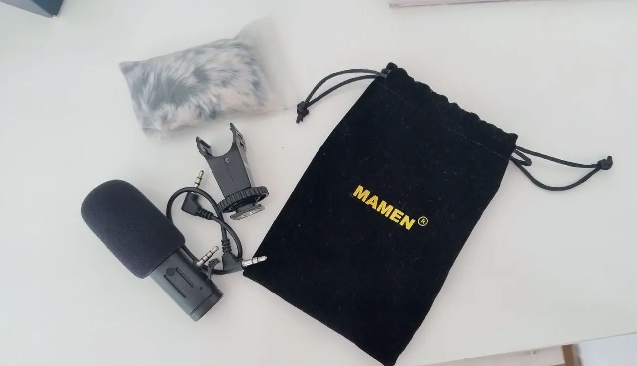 Microfone de Lapela para câmera- Gravação de Áudio de Alta Qualidade