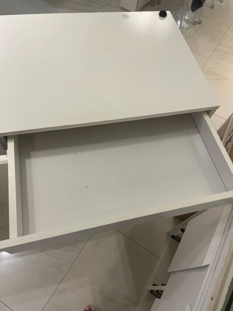 Escrivaninha Branca com 2 Gavetas - Foto 4