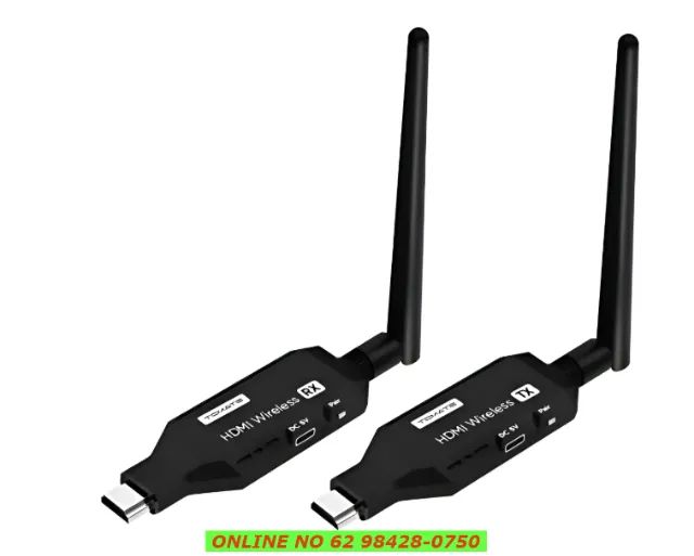 Transmissor E Receptor Extensão Hdmi Sem Fio Wifi 50m