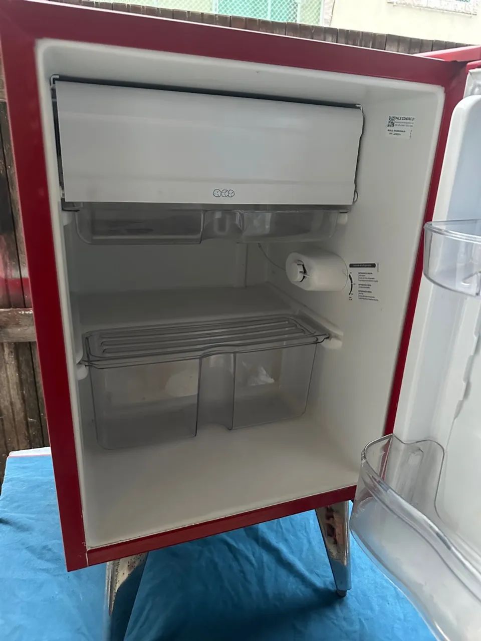 Frigobar retrô Brastemp vermelho  - Foto 2