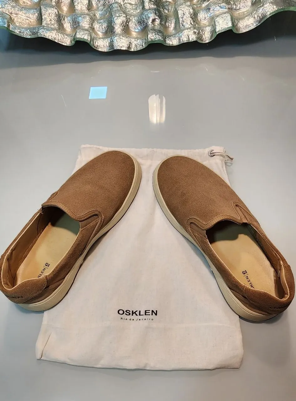 Tênis Osklen em Suede Bege