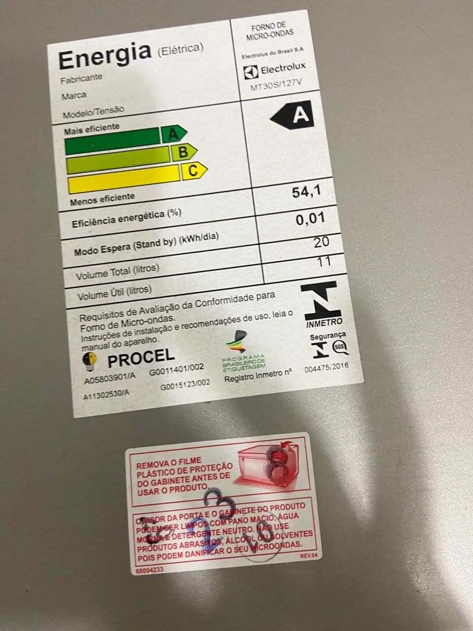 Microondas Electrolux MT30S/127V NOVO - Foto 3