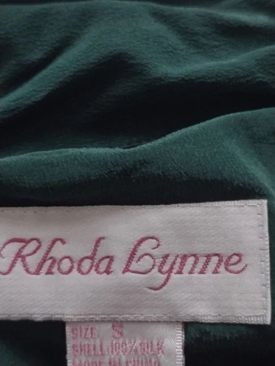 Conjunto de Blusa  e Calça Verde 100%Seda - Foto 4
