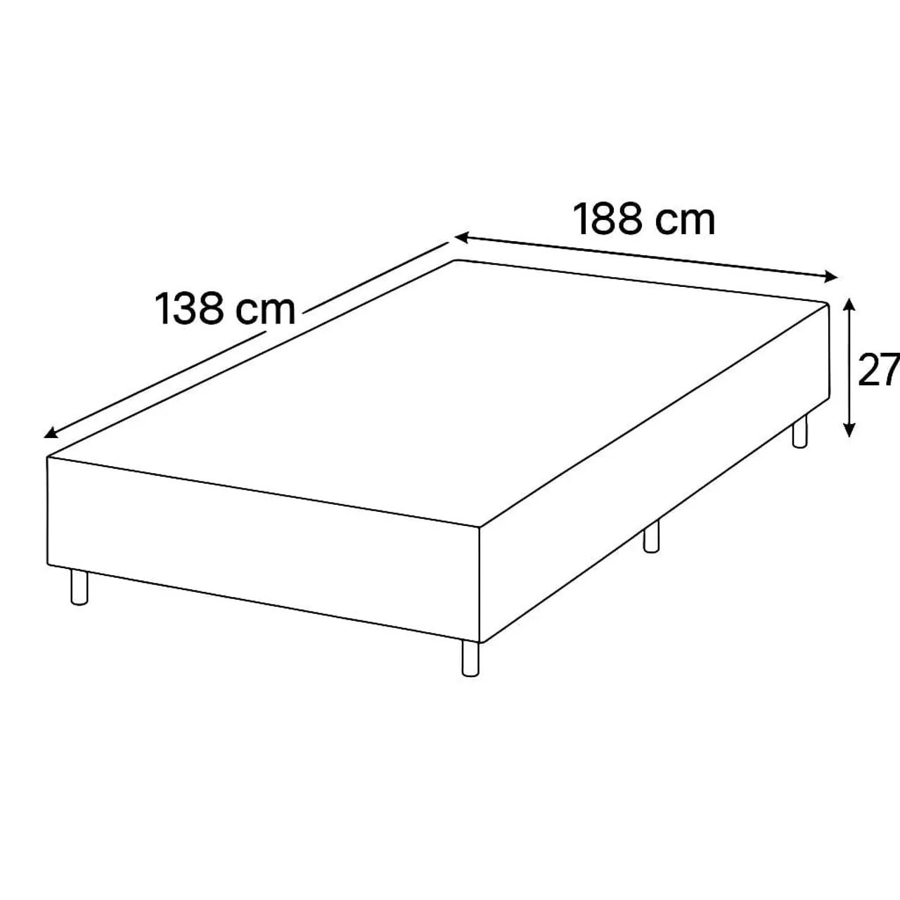 Cama Box Casal com Colchão Espuma D33 - Entrega Grátis! - Foto 4