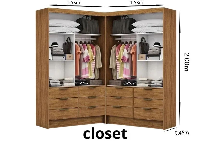 Roupeiro Closet Casal rf86 - Foto 2