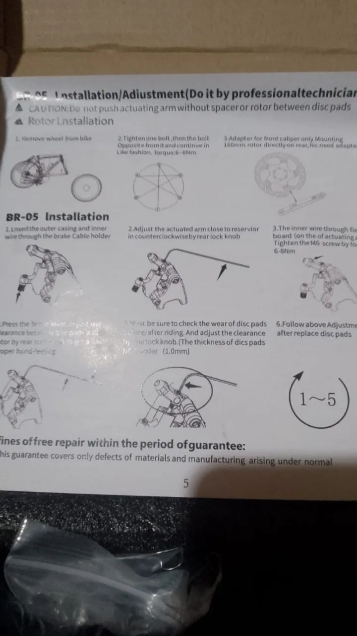 ONIRII BR-05 Freio a disco hidráulico - Speed  - Foto 4