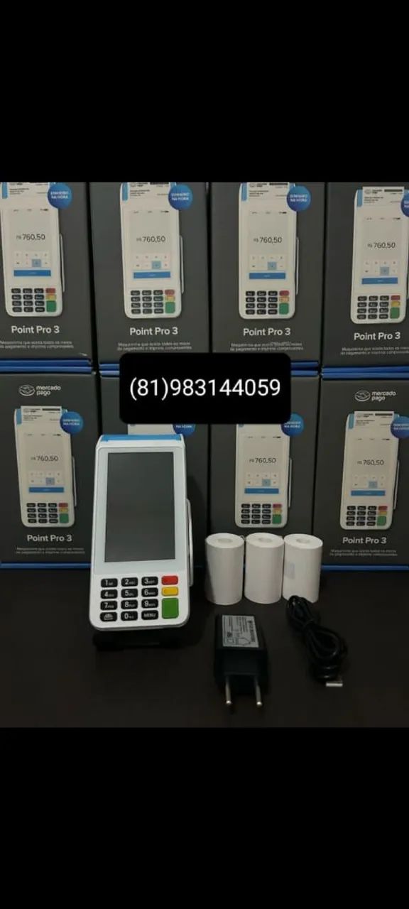 Máquina de cartão Point Pro3 - Nova