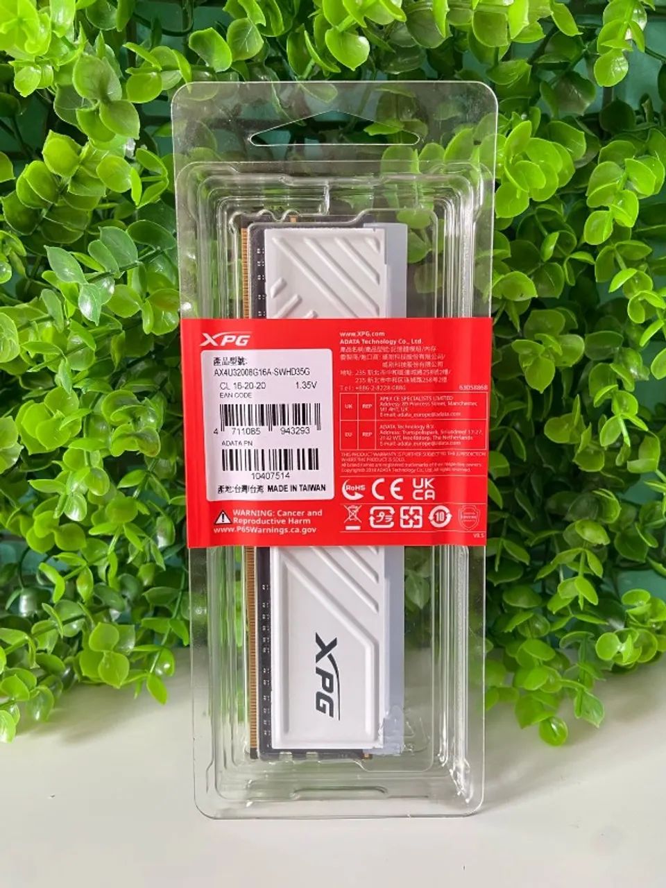 XPG SPECTRIX D35G - NEW WHITE Desktop RGB 8GB DDR4 3200Mhz RAM Memory64396502784770122