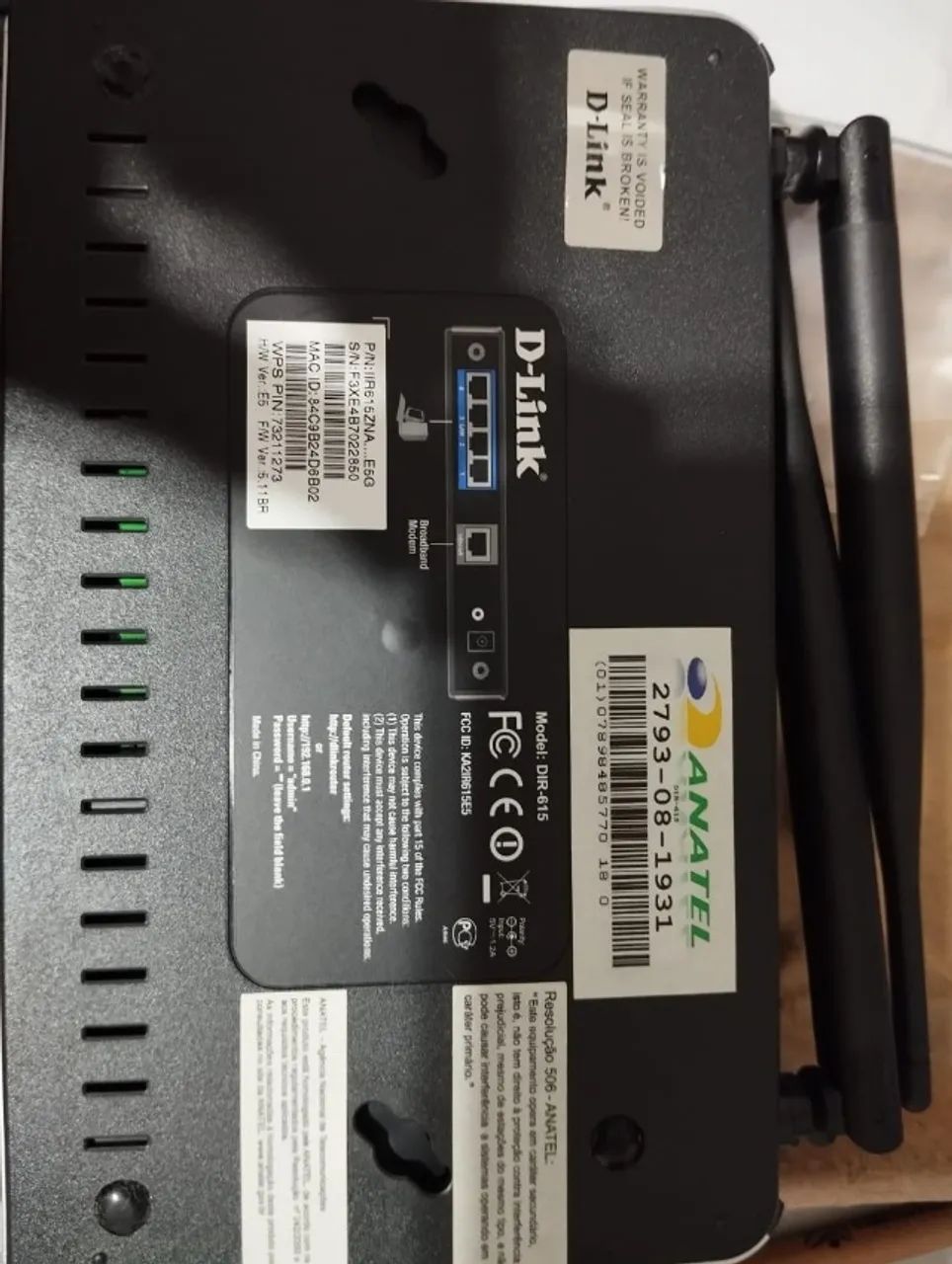 Roteador D-Link N300 ROUTER DIR-615  preto - Foto 5