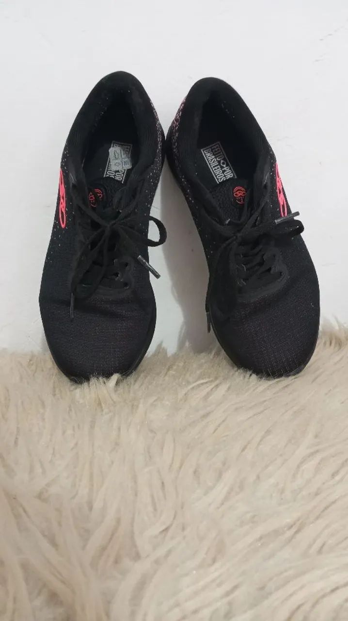 Tênis Olympikus Preto Rosa 34