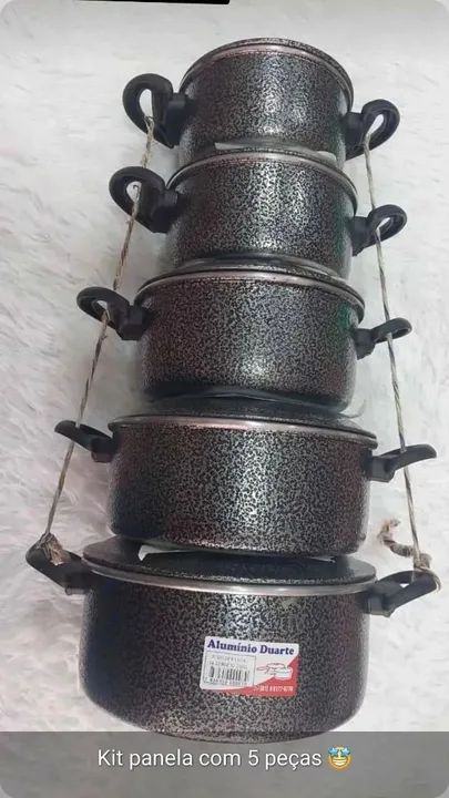 Kit de panela com 5 peças 