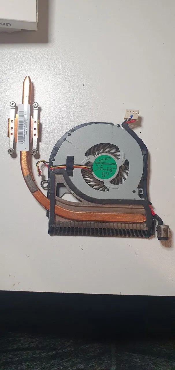 Cooler + Dissipador de Calor para Notebook - ADDA (Usado, Funcionando)