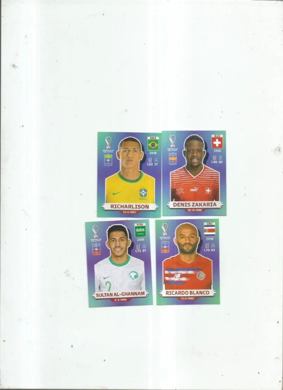 FIGURINHAS COPA 2022 4 FIGURINHAS - 30.00