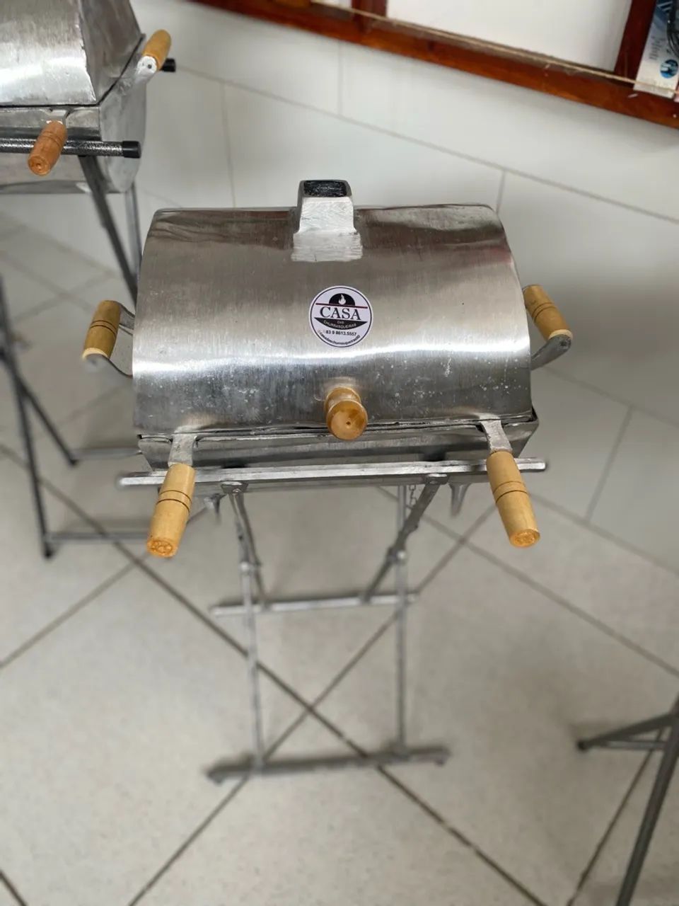 CHURRASQUEIRA EM ALUMÍNIO A PRONTA ENTREGA 