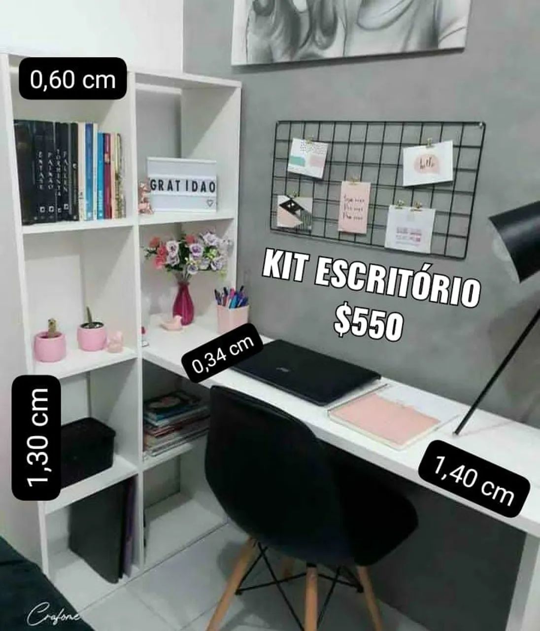 Kit Escritório Completo - Design Moderno e Funcional