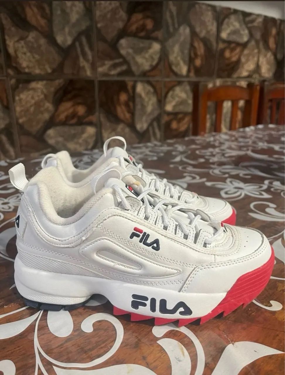 Tênis Branco Tenis Fila Feminino Disruptor 65 Fila Branco TÃªnis
