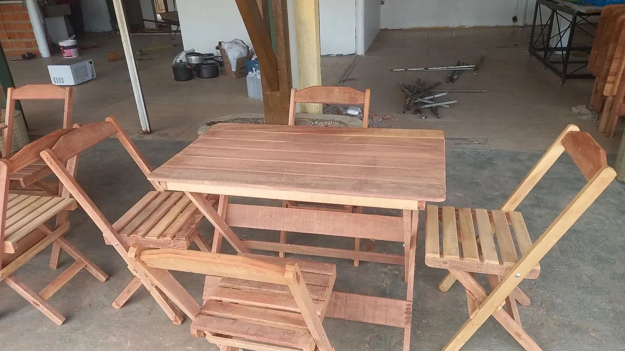 JOGO DE MESA 1.00X60 COM 4 CADEIRAS