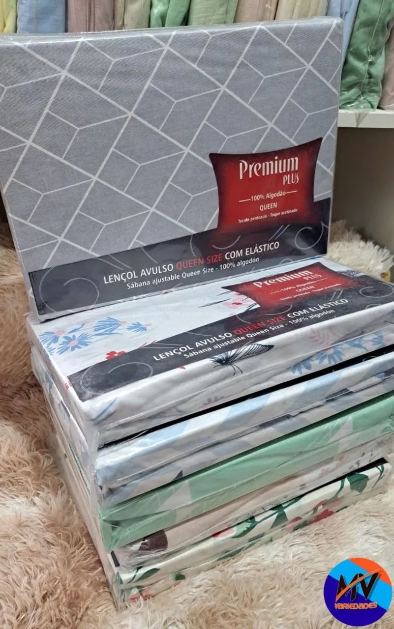 Lençol avulso com elástico 100% algodão  - Foto 4