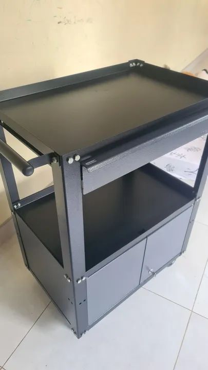 Carrinho de ferramentas/tatuagem com 3 prateleiras e gaveta - Foto 6