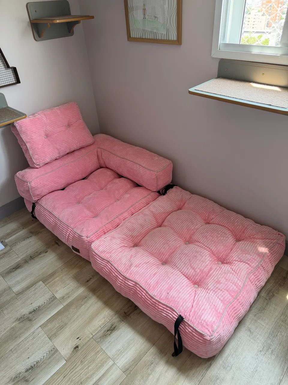 Sofá cama poltrona dobrável  SOFA NA CAIXA estilo Puff - Foto 3