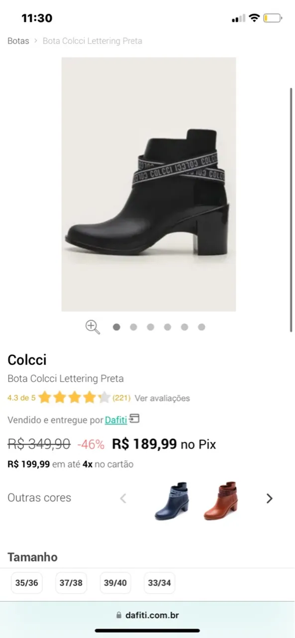 Vendo bota Colcci em estado de nova