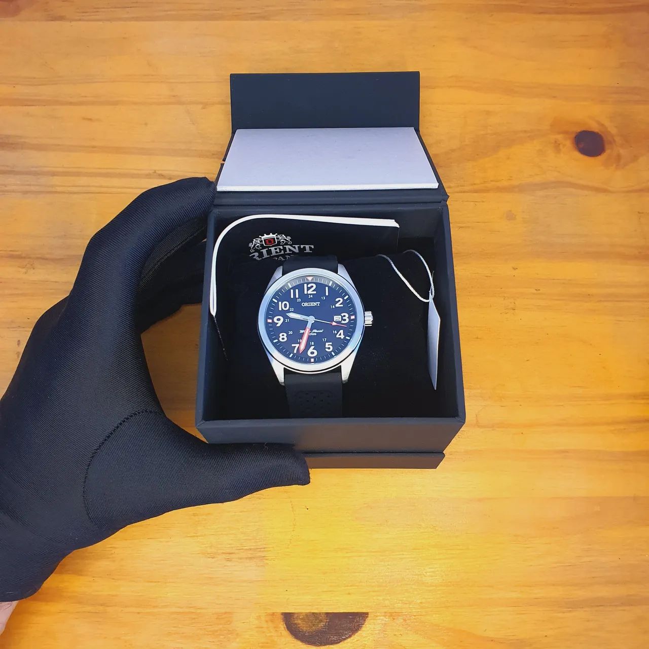 Relógio Orient Field 42mm borracha  - Foto 2