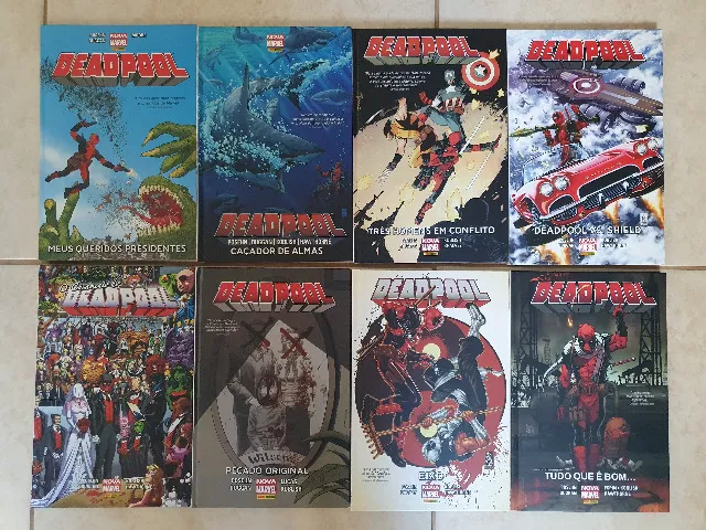 Encadernados Deadpool Nova Marvel, edições de 2017 à 2019