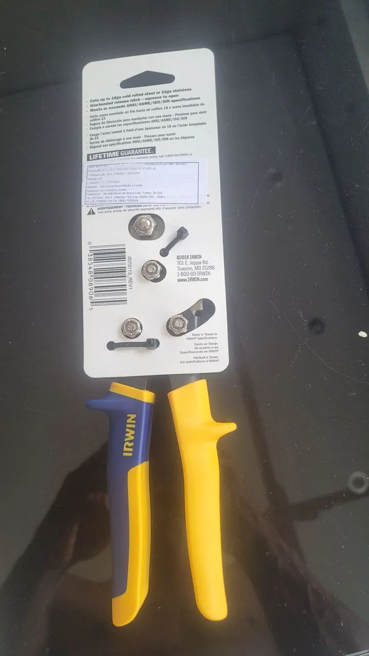 Tesoura para Metal Irwin Aviation Snips 18ga-CRS - Foto 3