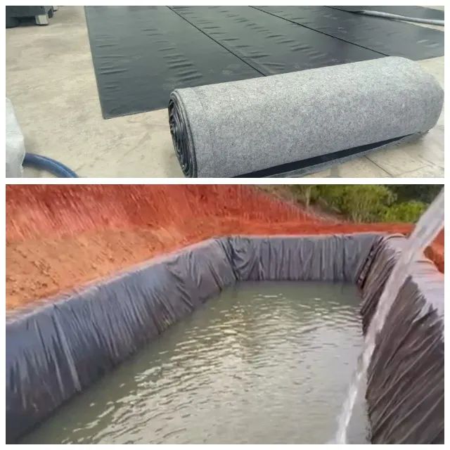 Manta PVC Geotêxtil 800 micras para impermeabilização de Lagos e Telhados Verdes 4 x 3 - Foto 6