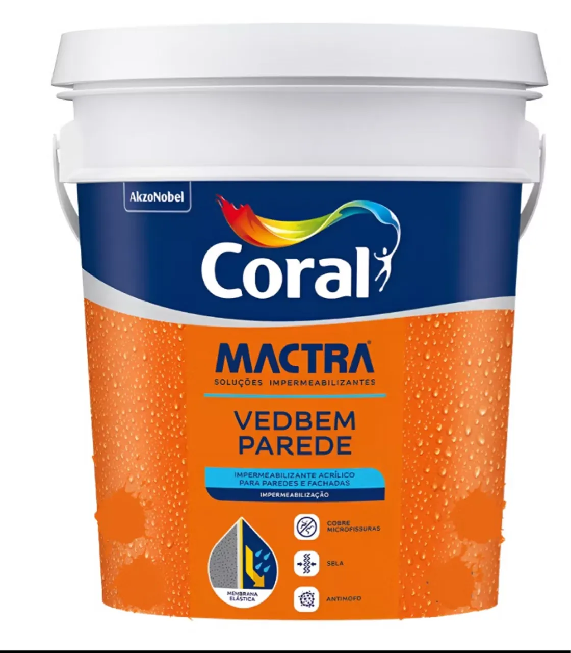 Manta líquida 18l Coral na Cuiabá tintas