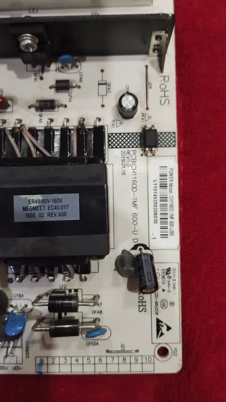 Placa Fonte TV CH1160D-1MF 600-U