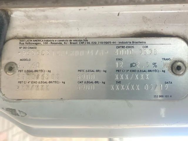 VOLKSWAGEN 6160 DELIVERY - 2020 - 4×2 - COM CAÇAMBA KABI - Foto 9