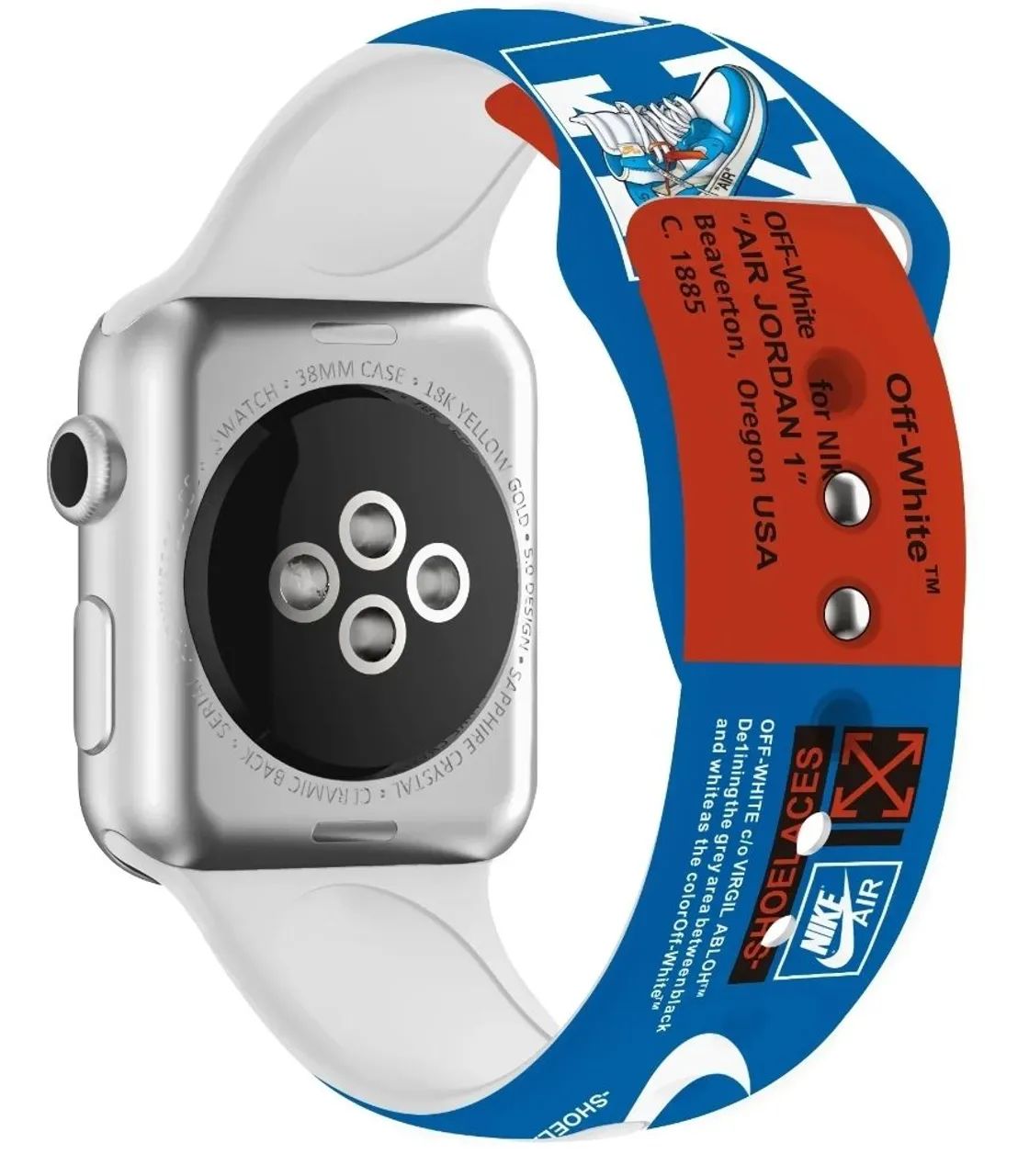 Pulseira Apple Watch Off-White Air Jordan 42 a 49mm