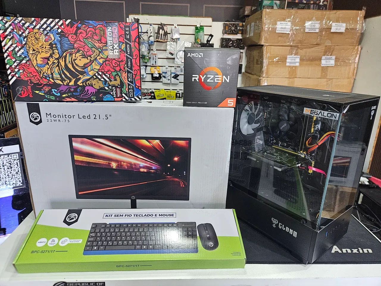 PC GAMER ryzen 5 novo completo 