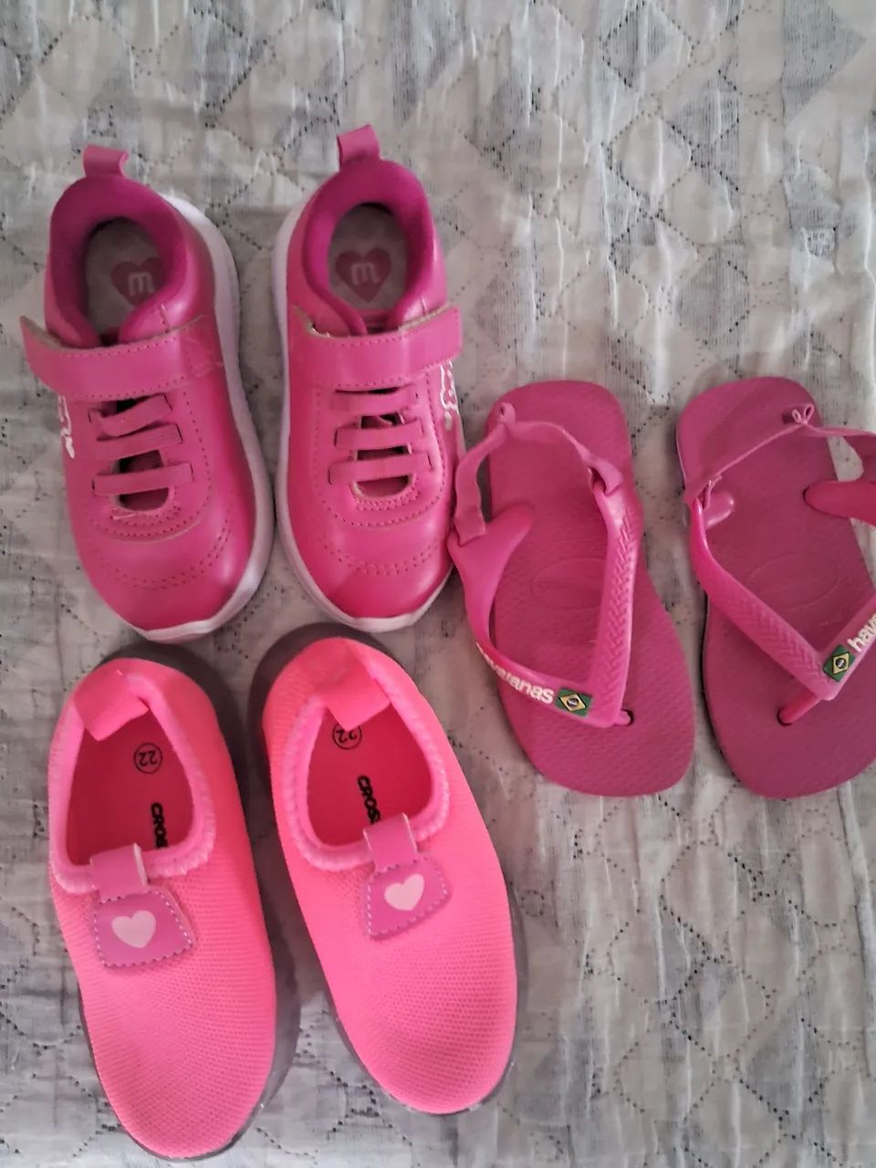 Kit de Sapatos para Bebê Menina - Tênis e Sandálias Rosa - Foto 2