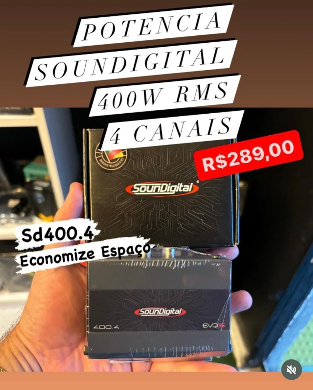 Potencia 400w Rms Soundigital Sd400 4 Canais Tag: Ts400 Modulo Potência Taramps Stetsom 