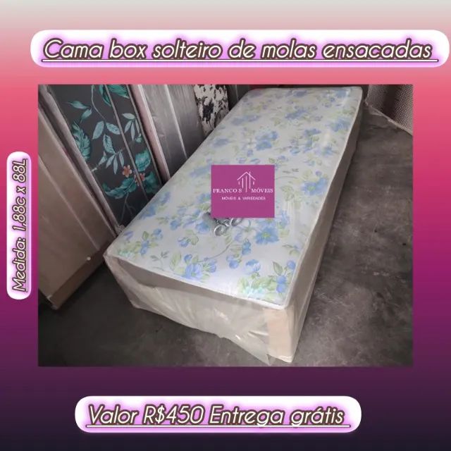 CAMAS BOX SOLTEIRO A PRONTA ENTREGA COM ENTREGA GRÁTIS! - Foto 2
