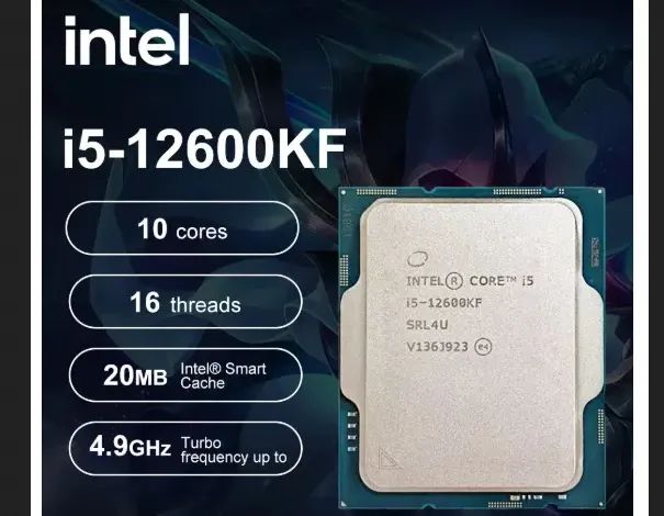 Processador Intel Core I5-12600kf 4.9 TURBO ghz 20mb.PERFEITO.