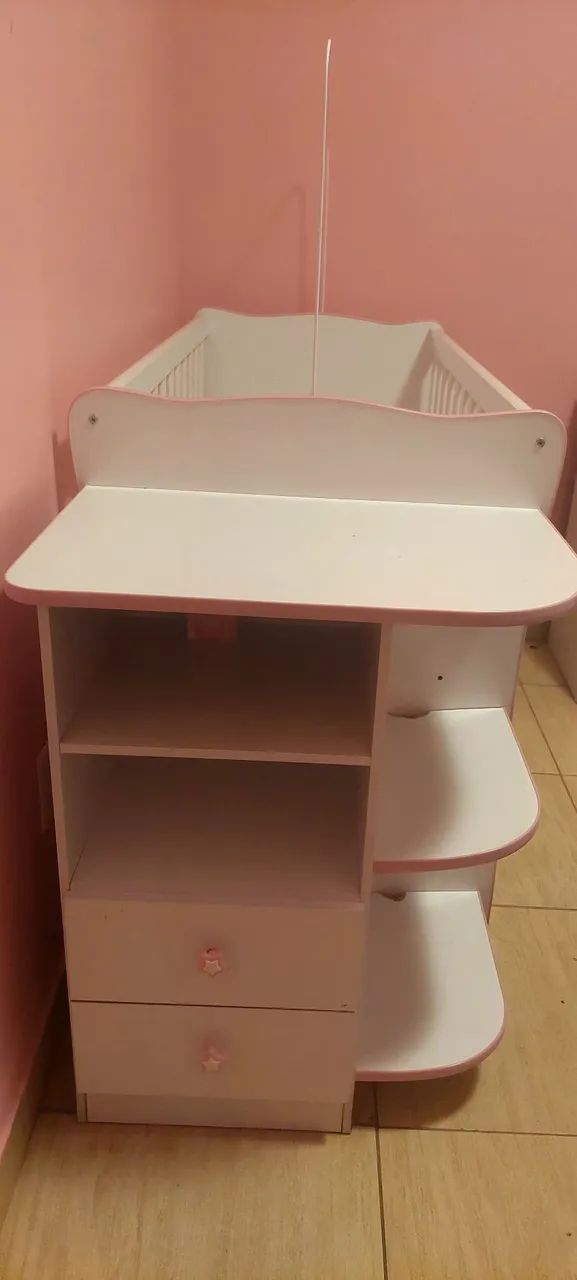 Kit Berço e Cômoda menina - Foto 4