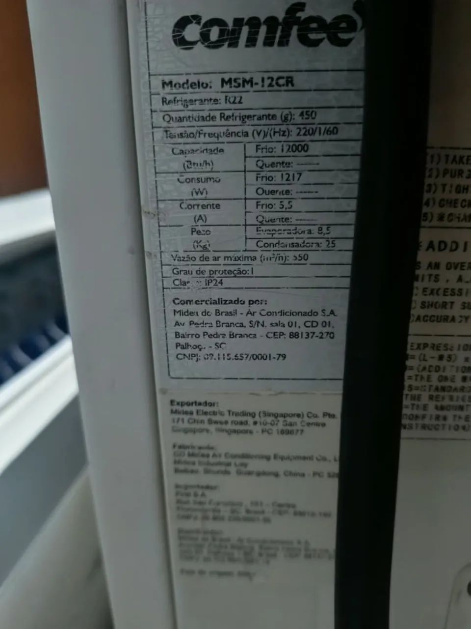 Ar-Condicionado Comfee 12.000 BTUs 220V - Foto 5