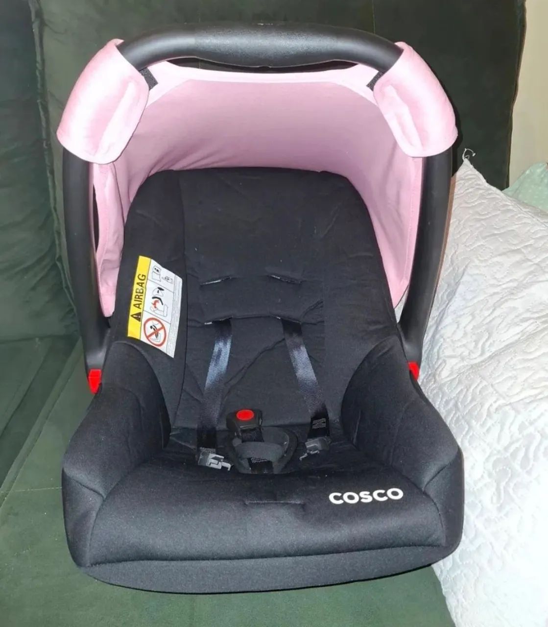 Carrinho de bebê com bebê conforto  - Foto 4