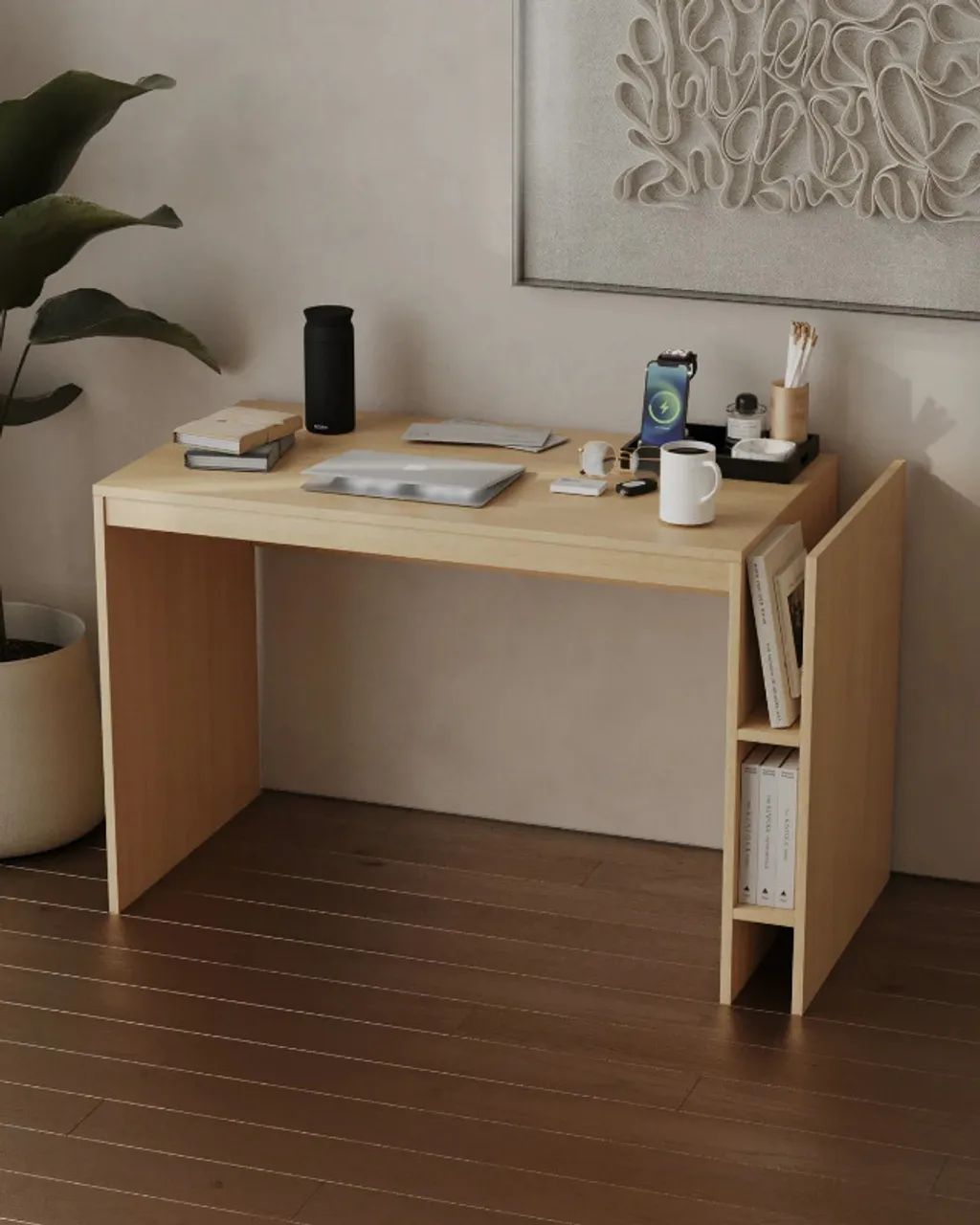 Mesa de escritório, mesa de trabalho estilo escandinavo - Foto 2