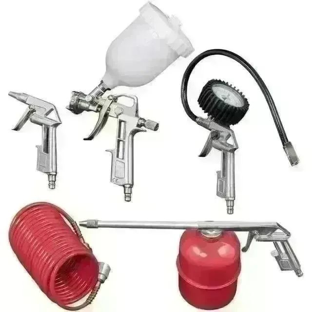 Kit Pistolas, Mangueira P Compressor 5 Peças - Worker